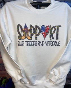 White Veteran Sweatshirt